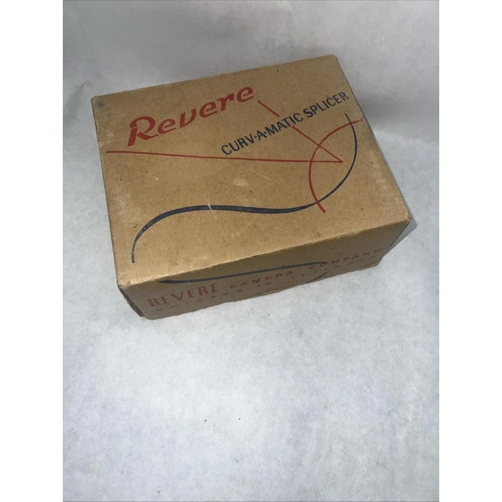 Vintage Revere Curv-A-Matic Film Splicer 8mm 16mm Movie Box